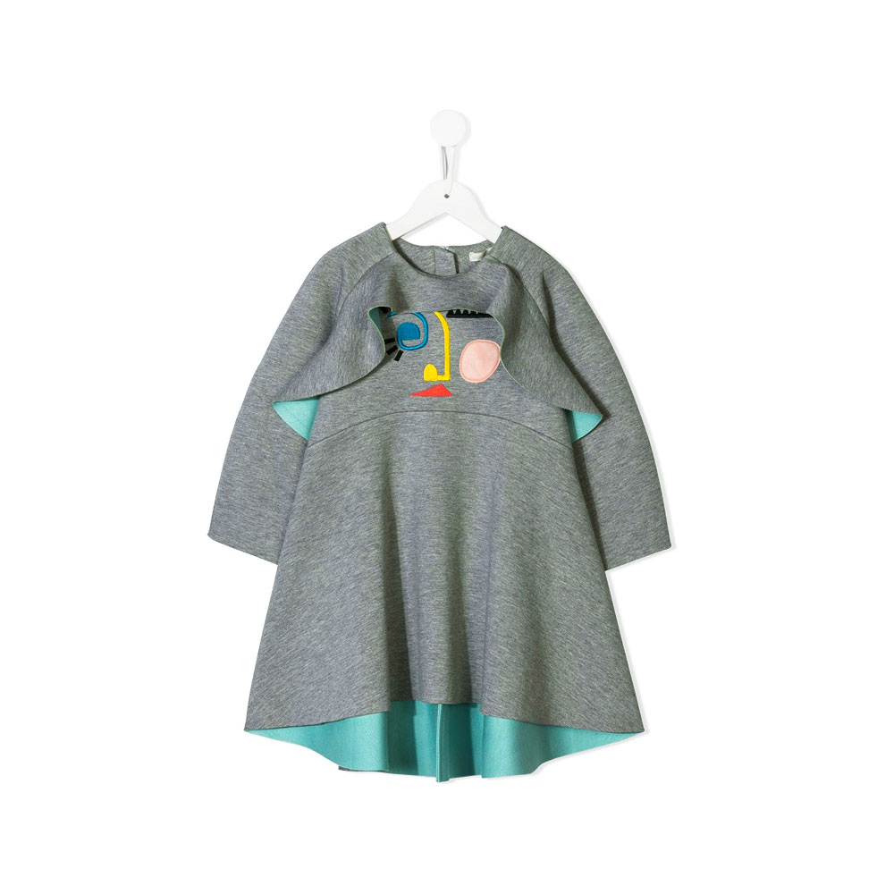 Printed chiffon dress